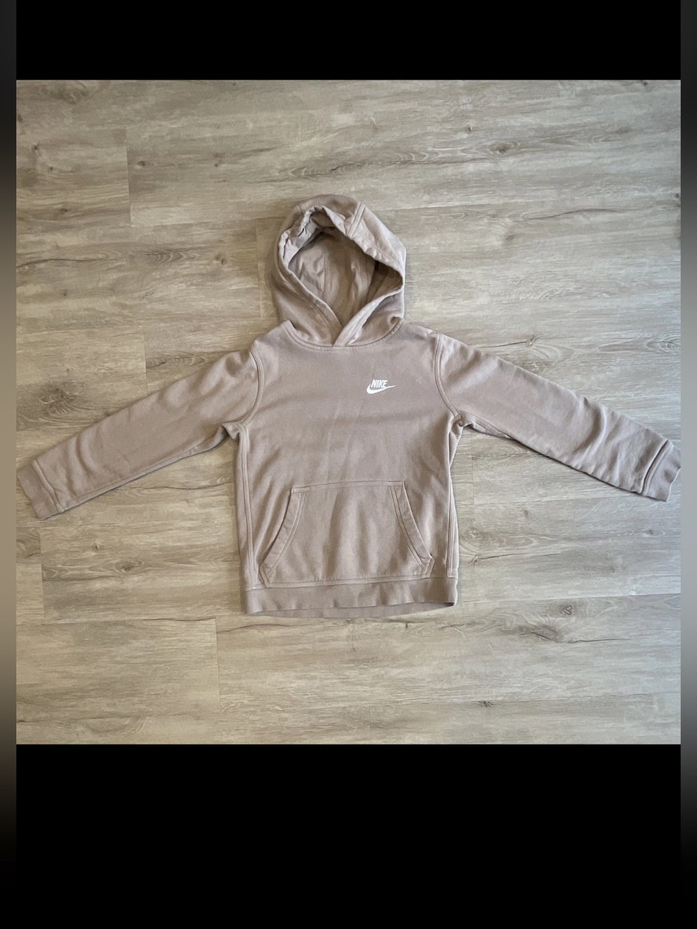 Nike Boys Taupe Pullover Hoodie M 10-12